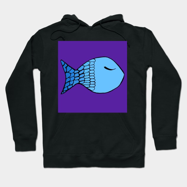 Fish design digital artwork Hoodie by SafariByMarisa